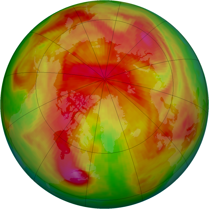 Arctic ozone map for 07 April 1979